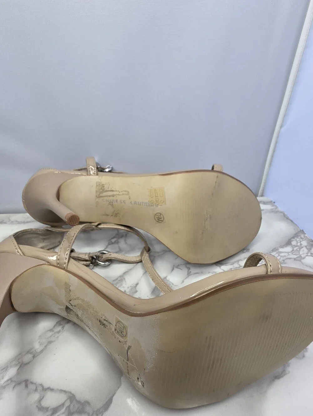 Chinese Laundry Leo patent nude Heels